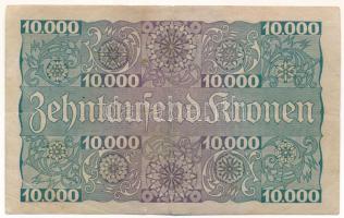Ausztria 1924. 10.000K "Ein Schilling" felülbélyegzéssel T:F szakadás
Austria 1924. 10.00...