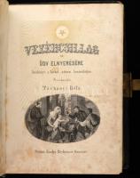 Tárkányi Béla: Vezércsillag az üdv elnyerésére. Imakönyv a kath. nőnem használatára. Szerk. - -. Pest,én.,Heckenast Gusztáv, 1 (címkép) t. 1 (díszcímlap) t. + 352 p. Korabeli kopott egészbőr-kötés, kopott borítóval, aranyozott lapélekkel, réz kapoccsal, kopott borítóval, foxing foltos címlappal és címképpel, a hátsó szennylapon kis hiánnyal.