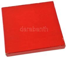 1975. "30 éve szabad 760 éves városunk" egyoldalas, öntött bronz plakett, eredeti sérül to...