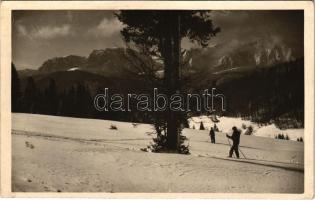 1939 Predeál, Predeal; síelők, téli sport / skiers, winter sport. photo (fl)