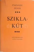 Csanády János: Sziklakút. (Dedikált!) Bp., 1975, Szépirodalmi Könyvkiadó. Kiadói egészvászon-kötés, kissé sérült kiadói papír védőborítóban. A szerző, Csanády János (1932-2021) József Attila-díjas költő, író által Kövendi Judit (1928-1987) újságíró részére dedikált példány.