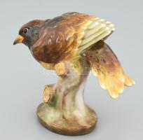 Herendi madár. Jelzett, kézzel festett, hibátlan, m: 13 cm