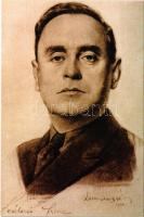 Szálasi Ferenc. Magyarország Nemzetvezetője. Kiadja Magyar-Hungarista Mozgalom Szálasi Ferenc mártírhalálának 50. évében / leader of the Hungarian Arrow Cross Party, modern propaganda postcard