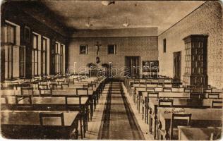 Nagyszeben, Hermannstadt, Sibiu; Institut St. Ursula, Wohnsaal der Zöglinge / Institutul Maicelor Ursuline, Sala de meditatie / Szent Orsolya-rendi intézet, nappali, belső / Ursuline boarding school interior, living room, interior (EB)