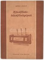 Békési László: Kávéfőzés-kávéfőzőgépek. Bp., 1962, Közgazdasági és Jogi Könyvkiadó. Fekete-fehér képekkel, ábrákkal illusztrálva. Kiadói papírkötés, kissé koszos, sérült borítóval. Megjelent 3100 példányban.