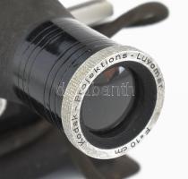 Kodak antik diaprojector, Kodak-Projektions Luvomar objektívvel, eredeti sérült dobozában, 33x23 cm