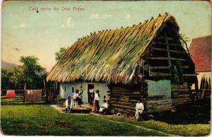 1911 Orlát, Winsberg, Orlat (Szeben, Sibiu); Casa veche din Orlat Ardeal / régi ház, erdélyi folklór...