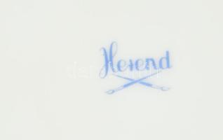 Herendi hecsedli mintás kaspó. 2. oszt. jelzéssel, háncsnyomott felülettel, d: 16 cm, m: 11,5 cm