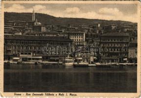 Fiume, Rijeka; Riva Emanuele Filiberto e Molo S. Marco / port (EK)