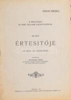 1933 A szolnoki m. kir. állami leánylíceum III. évi értesítője az 1932-33. tanévről. Szolnok, "Szolnok és Vidéke"-ny., 32+(2) p. Tűzött papírkötés, helyenként foltos lapokkal.