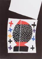 Bartl József (1932-2013): Fej, 1995. Szitanyomat, papír, jelzett, művészpéldány EA X/X. számozással....