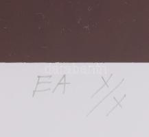 Bartl József (1932-2013): Fej, 1995. Szitanyomat, papír, jelzett, művészpéldány EA X/X. számozással....