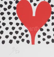 Bartl József (1932-2013): Kompozíció, 1999. Szitanyomat, papír, jelzett, számozott (9/50). Plexiüveg...