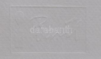 Bartl József (1932-2013): Hétlevelű lóhere, 1980. Szitanyomat, papír. Jelzett. Számozott (4/80). Hát...