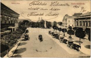 1906 Székesfehérvár, Nádor utca, lovaskocsik