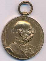 1898. "Jubileumi Emlékérem Polgári Állami Alkalmazottak Számára / Signum memoriae (AVST)" bronz kitüntetés mellszalag nélkül T:AU Hungary 1898. "Commemorative Jubilee Medal for the Civil State Officials" bronze decoration without ribbon C:AU