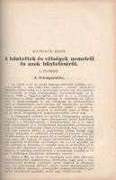A magyar büntetőjog gyakorlati kézikönyve a m. kir. csendőrség számára. Összeállították és magyarázz...