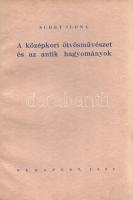 Schey Ilona: A középkori ötvösművészet és az antik hagyományok. A Budapesti Királyi Magyar Pázmány Péter Tudományegyetem Művészettörténeti és Classica Archaeologiai Intézetében készült doktori értekezés. Budapest, 1935. (Szerző - Pestvidéki Nyomda, Vác). 110 + [2] p. + 8 t. (20 fényképpel). Egyetlen kiadás. Fűzve, kiadói borítóban. Jó példány.