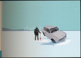 Weiler Péter: Üdvözlet Aligáról - modern képeslapfüzet 14 kéepslappal