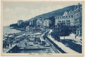 1934 Abbazia, Opatija; Bagno Savoia / beach