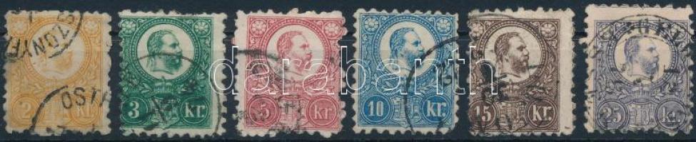 1871 Réznyomat sor (25.000) (foghibák, sarokhibák / perf. and corner faults)