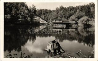 1941 Szováta-fürdő, Baile Sovata; Medve tó. Körtesi K. fényképész felv. és kiadása / Lacul Ursu / lake