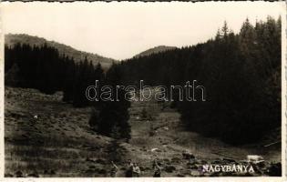 1943 Nagybánya, Baia Mare; kirándulók / hikers