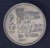 Ausztria 1975. "Johann Strauss" Ag 15,9g emlékérem T:1-
