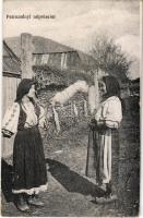 Petrozsény, Petroseni, Petrosani; népviselet, erdélyi folklór. Hammer Ábrahám kiadása / Transylvanian folklore (EB)