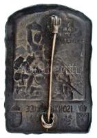 Osztrák-Magyar Monarchia 1915. "Isonzó-hadsereg 1915" jelzett Ag sapkajelvény, hátoldalán ...