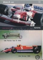 10 db MODERN autós reklám képeslap