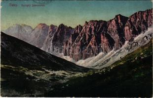 1918 Tátra, Magas-Tátra, Vysoké Tatry, Szczyty Jaworowe / Javorovy stít / Varangyos-tavi-csúcs (EK)