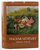 Genthon István, Németh Lajos, Végvári Lajos, Zádor Anna: Magyar művészet 1800-1945. Bp., 1964, Képzőművészeti Alap. 3. kiadás. Kiadói egészvászon kötés, kiadói szakadt papír védőborítóval.