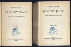 1940 Harsányi Zsolt: Szegény János I-II. kötete Korvin János életének regénye a Singer és Wolfner kiadásában