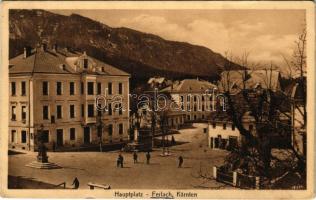 Ferlach (Kärnten), Hauptplatz / square, cafe (EK)