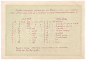 1955. "Országos Mezőgazdasági Kiállítás Tárgysorsjátéka" 3Ft-os sorsjegye T:XF