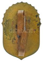 1922. "Vitézi Jelvény" zománcozott bronz jelvény, szokásostól eltérő hátlapi pánttal, rajt...