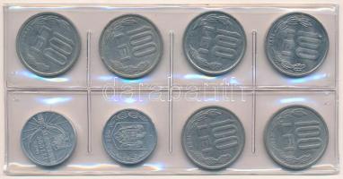 Románia 1991-1996. 100L acél (6xklf) + 1999. 500L Al + 1999. 500L Al "Napfogyatkozás" T:AU...