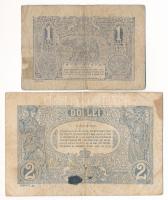 Románia 1915. 1L + 2L T:VG
Romania 1915. 1 Leu + 2 Lei C:VG