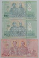 Thaiföld 2018. 100B + 2022. 20B (2x) T:F
Thailand 2018. 100 Baht + 2022. 20 Baht (2x) C:F
