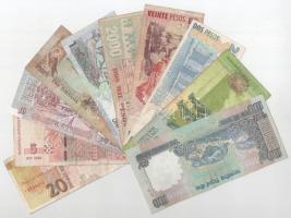10db-os vegyes külföldi bankjegytétel T:F közte szép papír
10pcs mixed foreign banknote lot C:F wit...