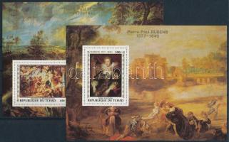 Rubens paintings imperforated block set Rubens festmények sor vágott blokk formában