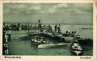 1939 Balatonlelle-fürdő, strandfürdő (fl)