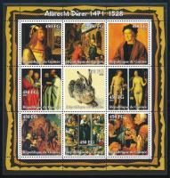 2002 Dürer festmények kisív Mi 3898-3906