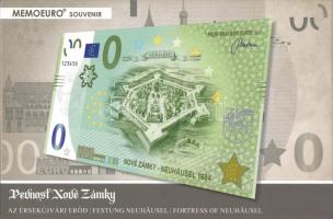 Szlovákia 2018. 0E "Érsekújvári erőd" szuvenír bankjegy eredeti karton dísztokban T:AU Slovakia 2018. 0 Euro "Fortress of Neuhausel" souvenir banknote in original, decorative cardboard case C:AU