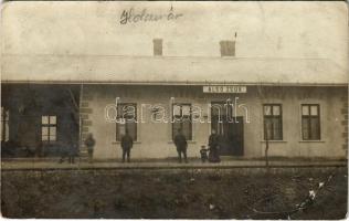 1910 Alsózsuk, Zsuk, Jucu de Jos (Kolozsvár, Cluj); vasútállomás / railway station. Dunky Fivérek photo (EB)