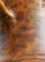 Kancsó. Óbánya, cca 1900, mázkopással, m: 21,5 cm