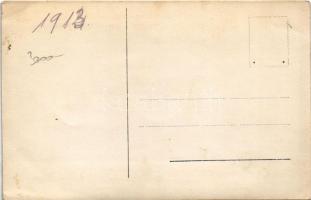 1913 Ismeretlen település, üzlet Schicht szappan, Mauthner magvak, Ceres ételzsír reklámmal, vadászp...