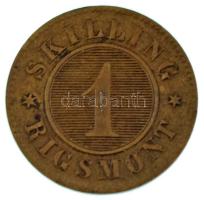 Dánia 1856. 1S bronz "VII. Frigyes", Altona verde (Schleswig-Holstein) C:XF
Denmark 1856....