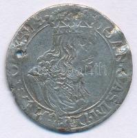 Lengyelország 1666. 6Gr Ag "II.János Kázmér"(3,20g) T:F ly. Poland 1666. 6 Groszy Ag "John II Casimir Vasa" (3,20g) C:F hole